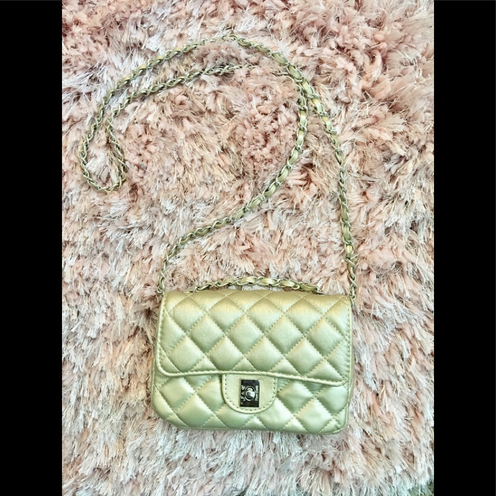 🌞GOLD Quilted Crossbody Purse🌞NWT🏷 - Picture 7 of 11